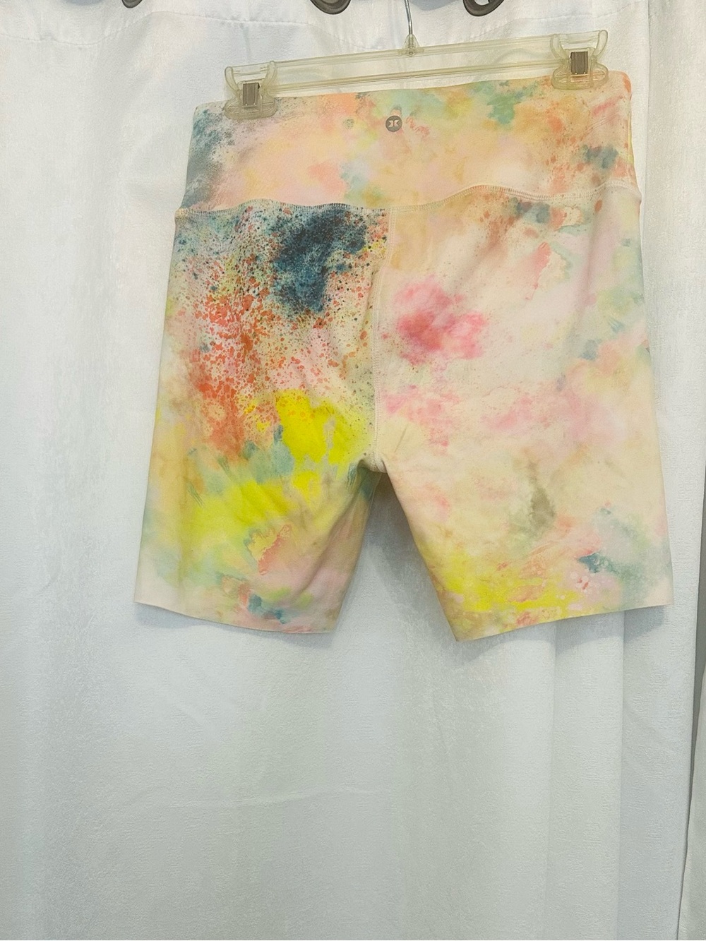 Paint-Splatter Active Crop Tank & Biker Short Set 2 PCS - Picture 5 of 6